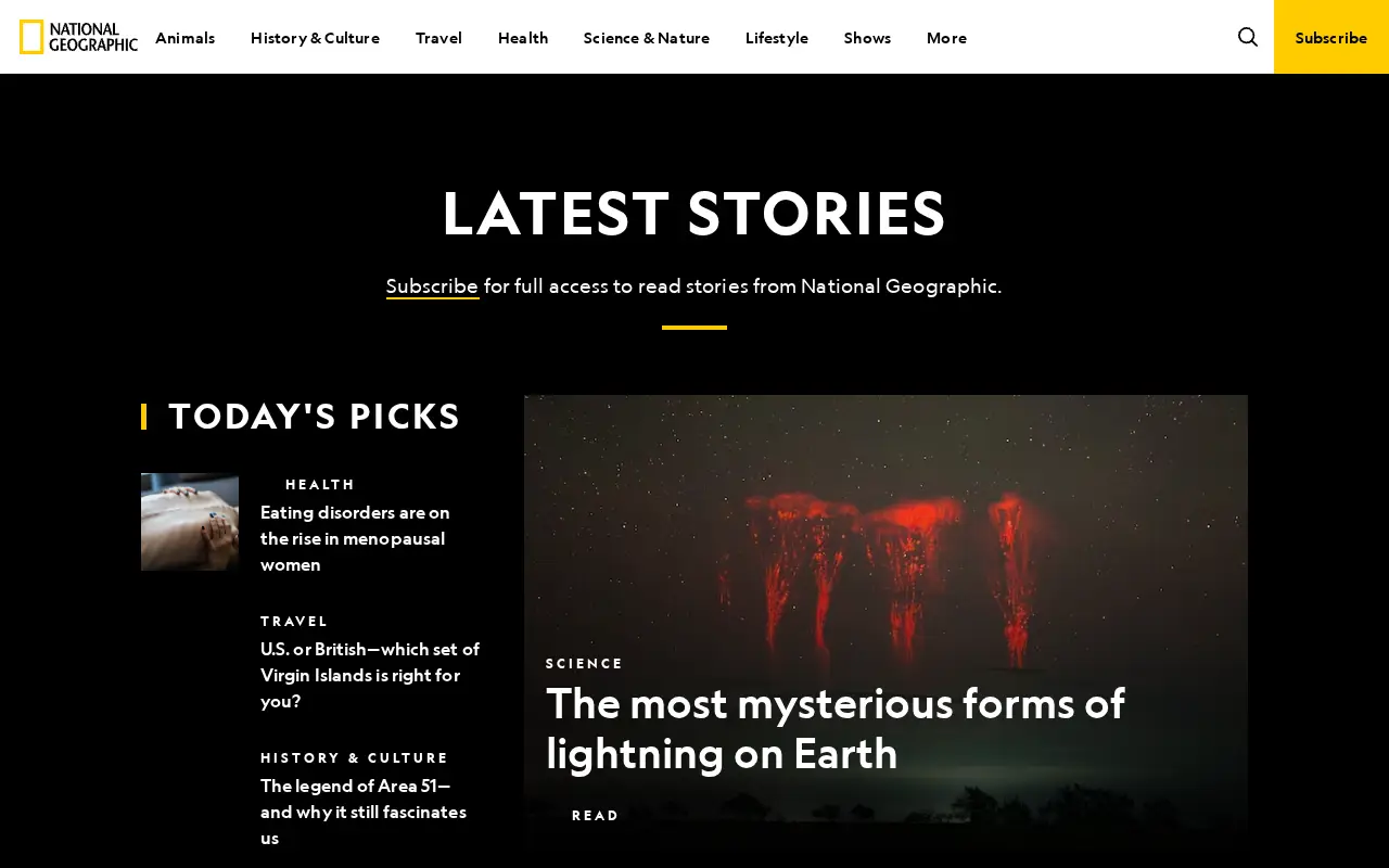 nationalgeographic.com in 2025