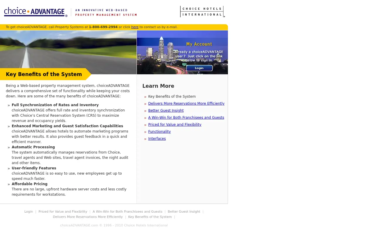 choiceadvantage.com in 2010