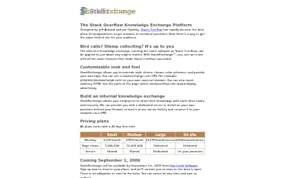 stackexchange.com in 2009
