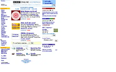 bbc.co.uk in 2001