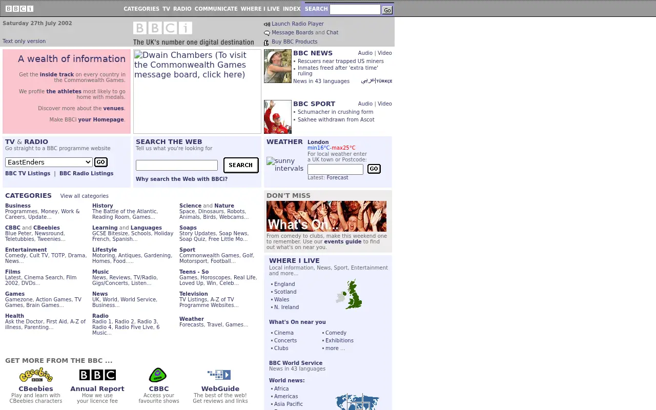 bbc.co.uk in 2002