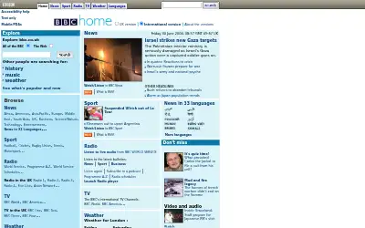 bbc.co.uk in 2006