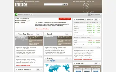 bbc.co.uk in 2009