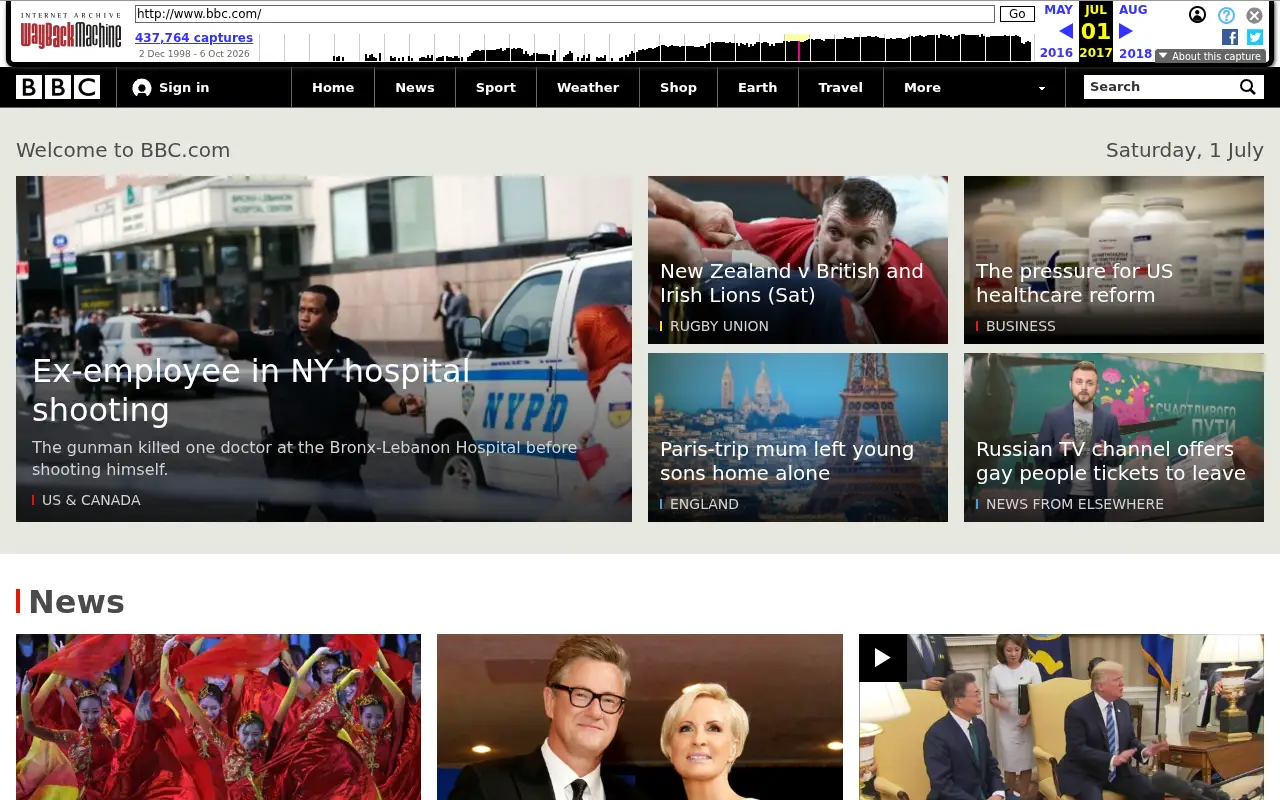 bbc.co.uk in 2017