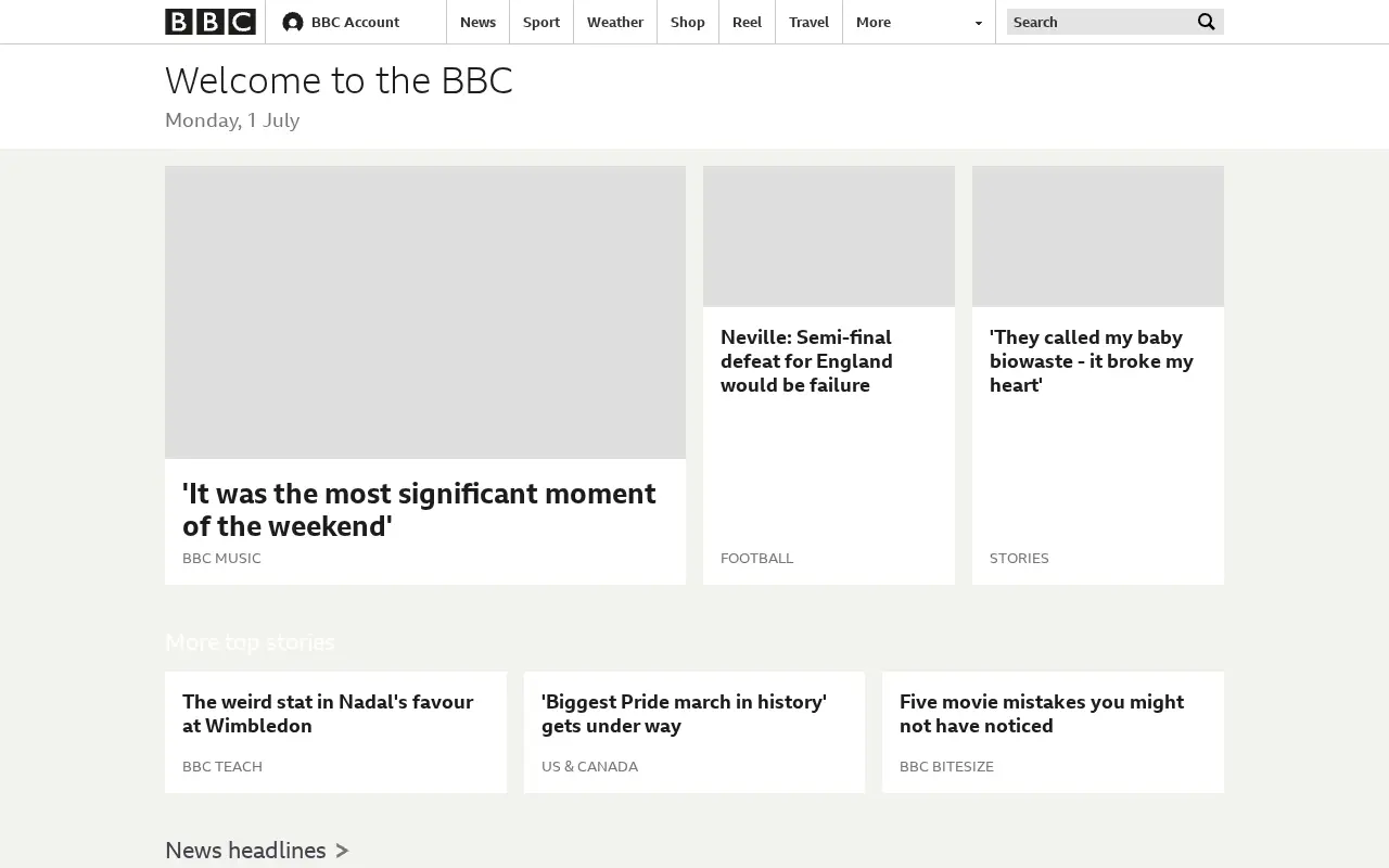 bbc.co.uk in 2019