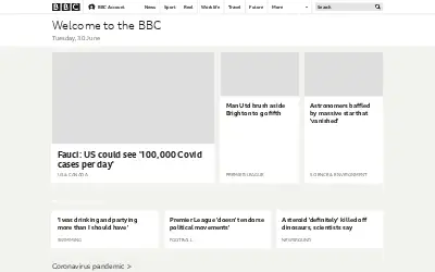 bbc.co.uk in 2020