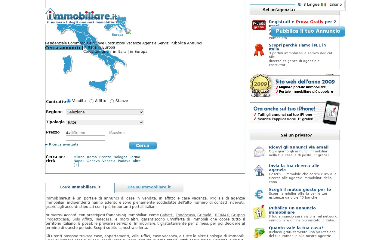 immobiliare.it in 2010