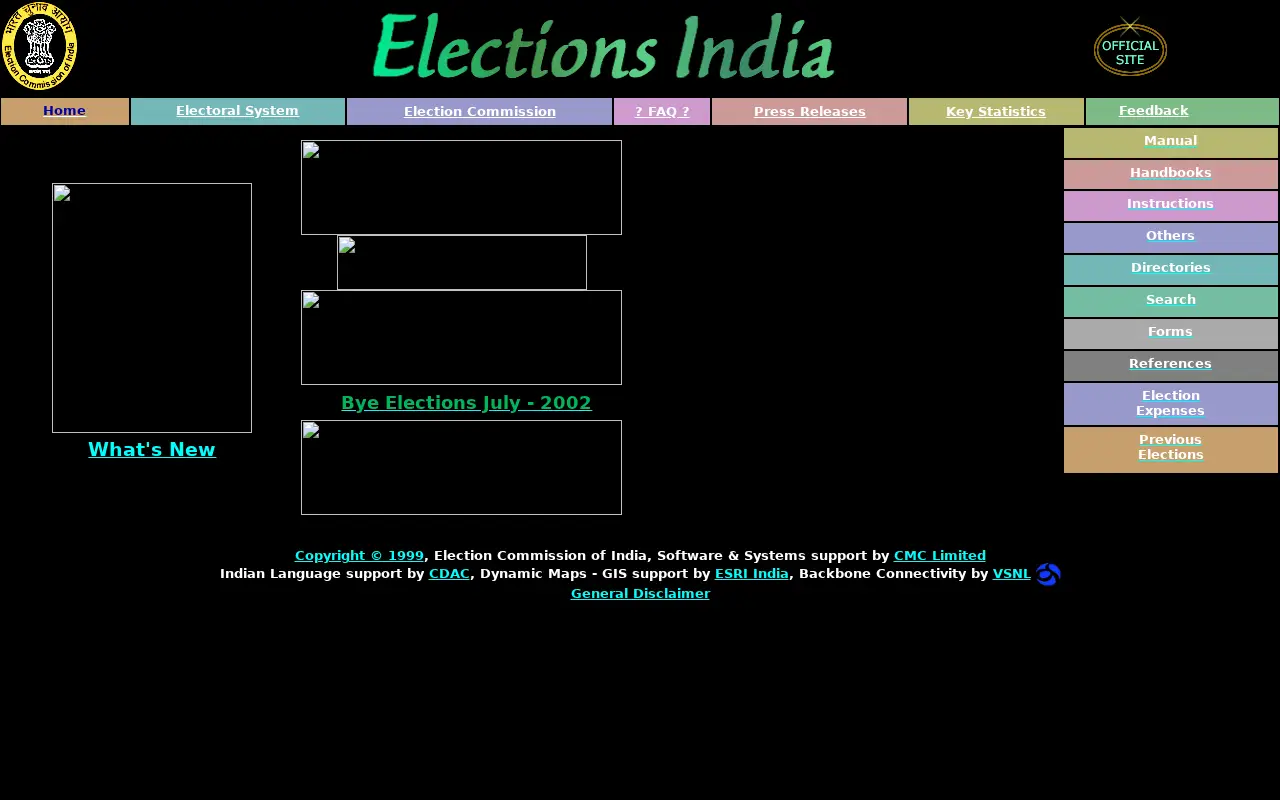 eci.gov.in in 2002