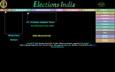 eci.gov.in in 2003