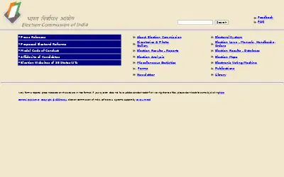 eci.gov.in in 2005