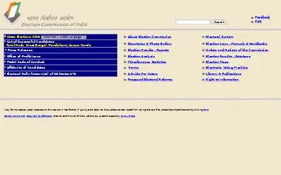 eci.gov.in in 2006