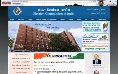 eci.gov.in in 2016