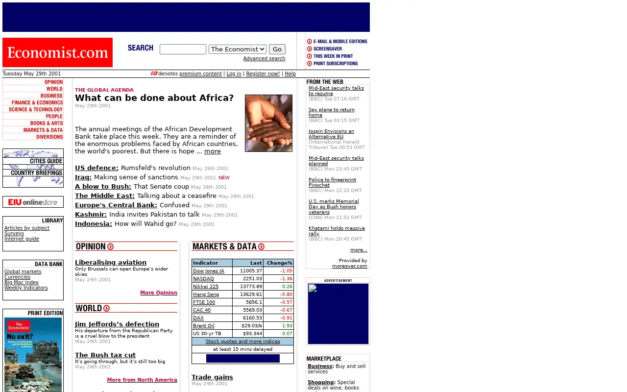 economist.com in 2001