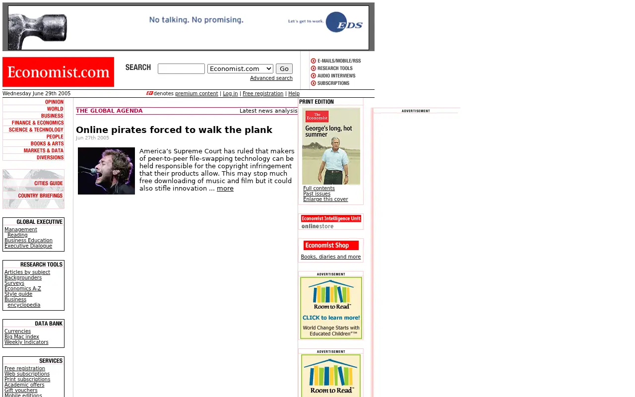 economist.com in 2005