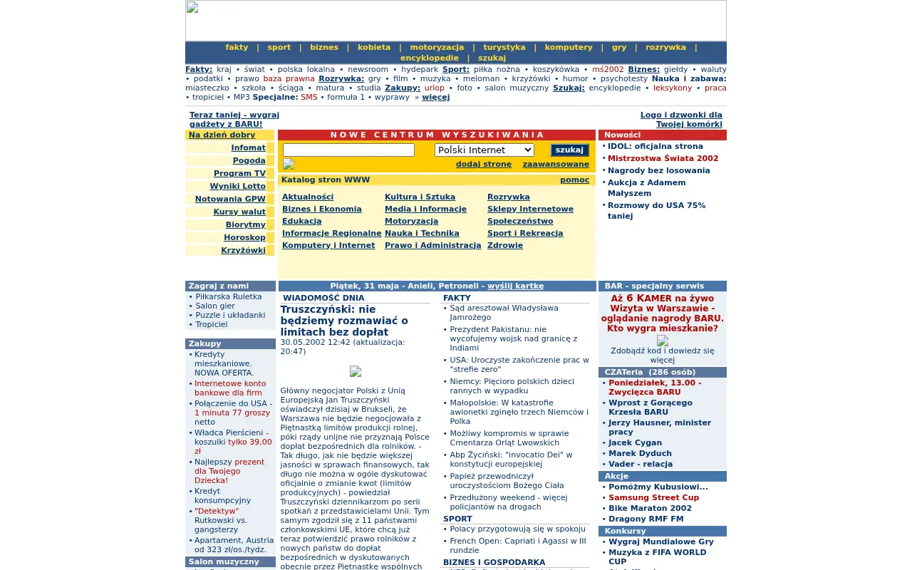 interia.pl on May 31, 2002