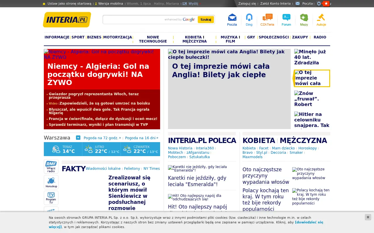 interia.pl in 2014