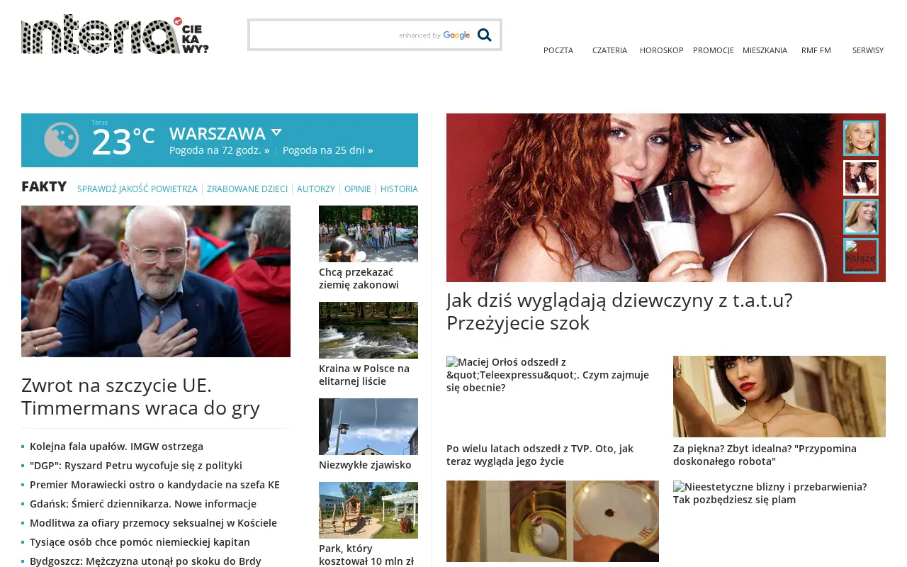 interia.pl in 2019