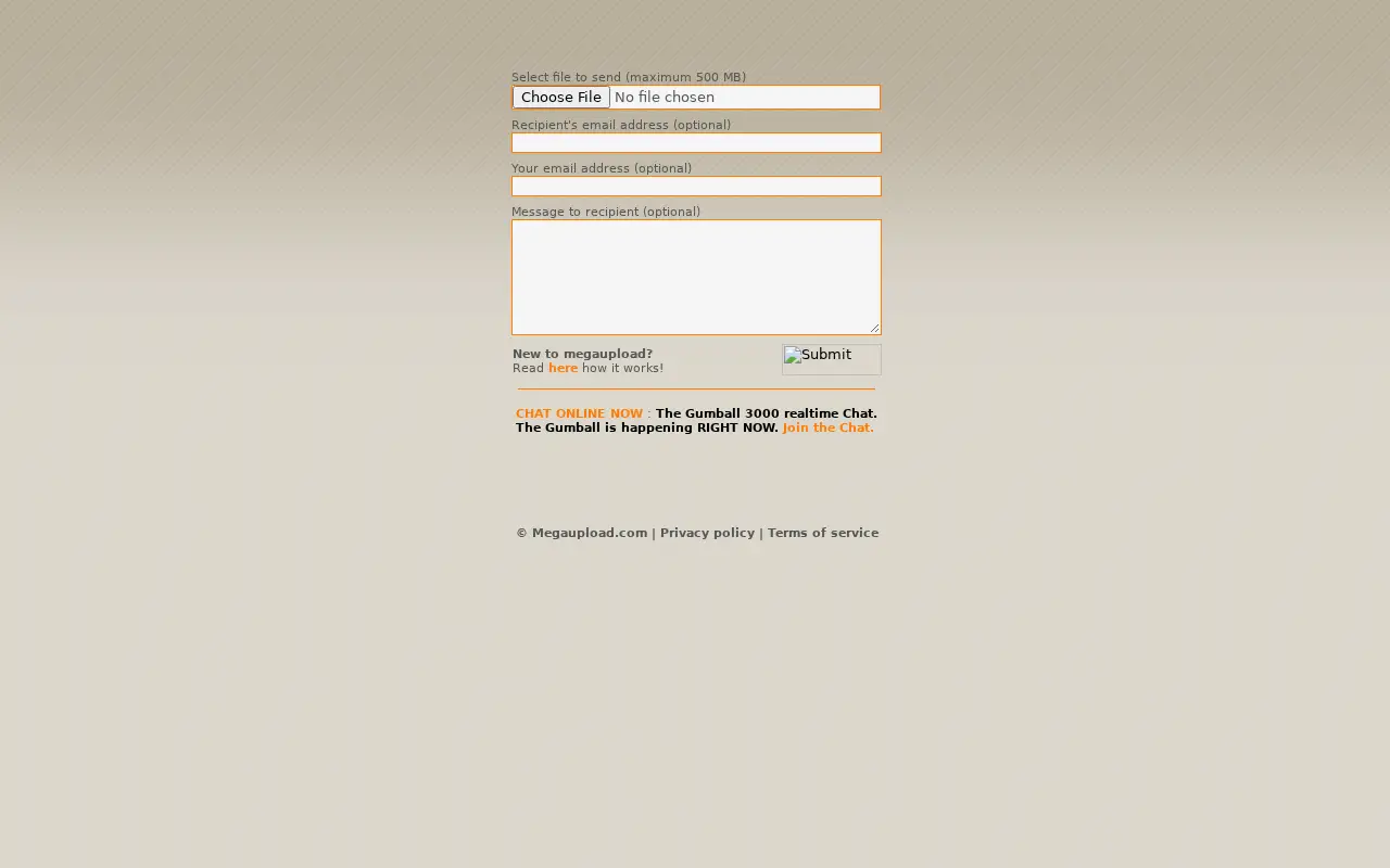 megaupload.com in 2005