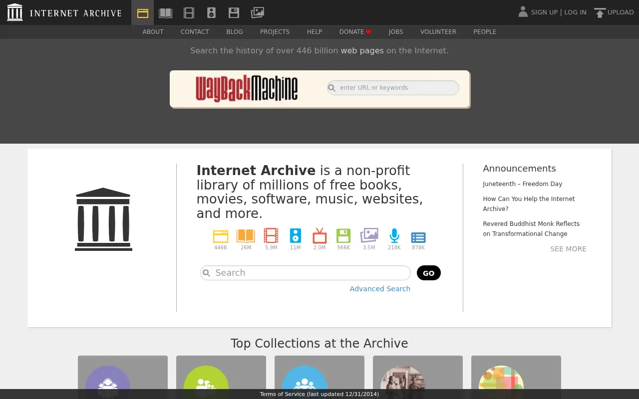 archive.org in 2020
