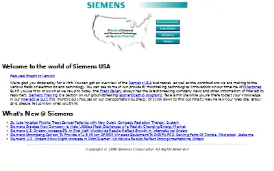 siemens.com in 1997