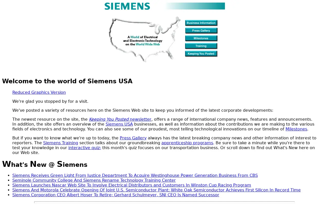 siemens.com in 1998