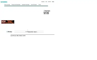 siemens.com in 1999