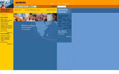 siemens.com in 2001