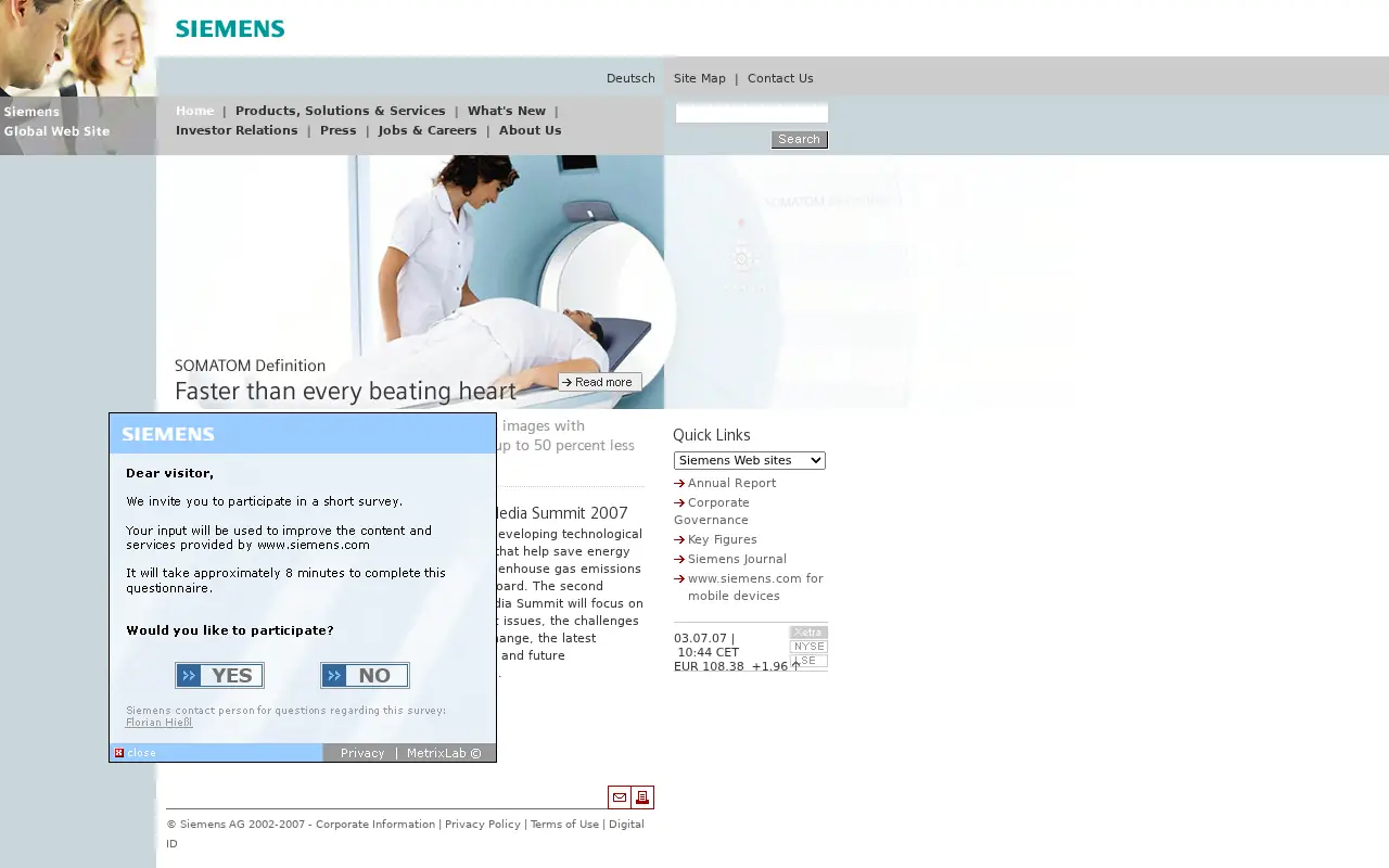 siemens.com in 2007