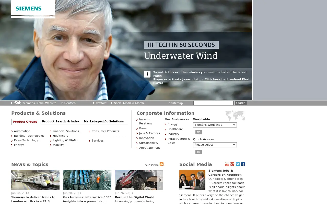 siemens.com in 2013
