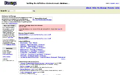 discogs.com in 2002