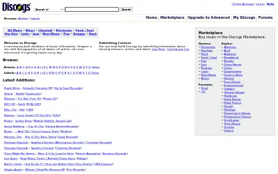discogs.com in 2007
