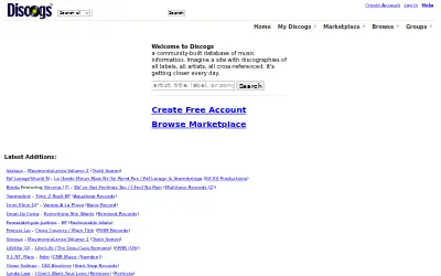 discogs.com in 2008