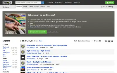 discogs.com in 2013