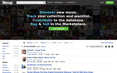 discogs.com in 2014