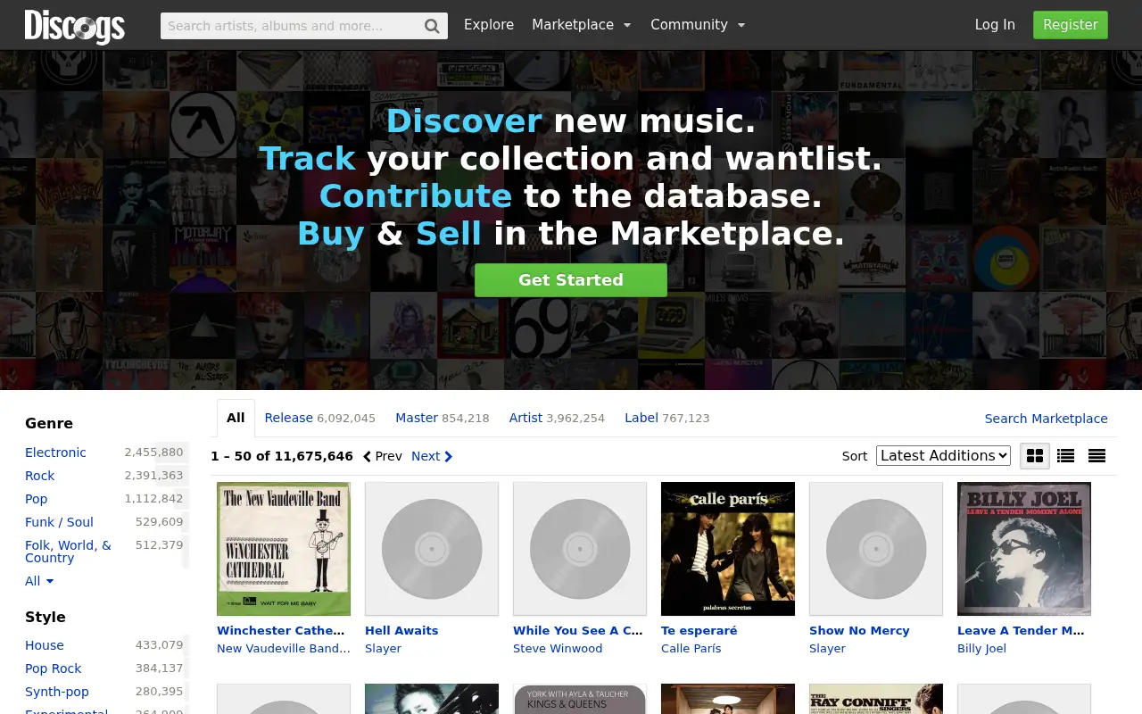 discogs.com in 2015