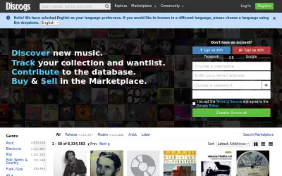 discogs.com in 2016