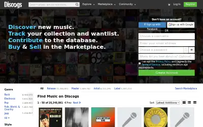 discogs.com in 2019