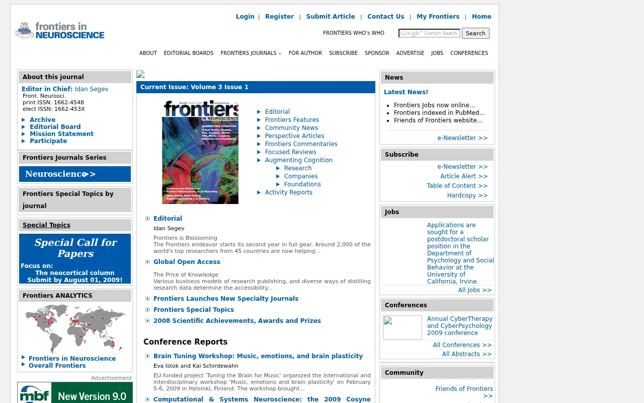 frontiersin.org in 2009
