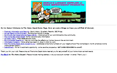 homedepot.com in 1996