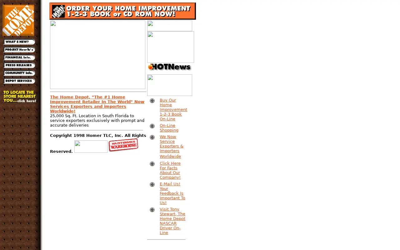 homedepot.com in 1999