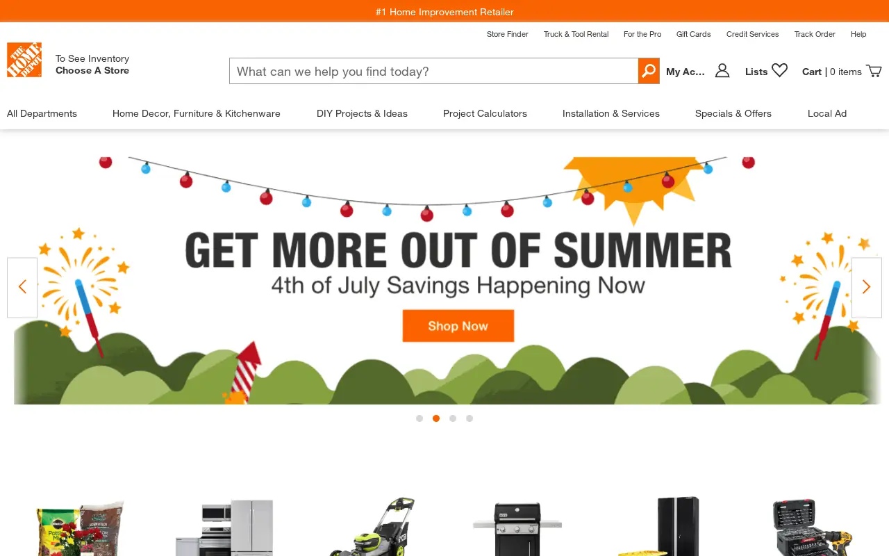 homedepot.com in 2021