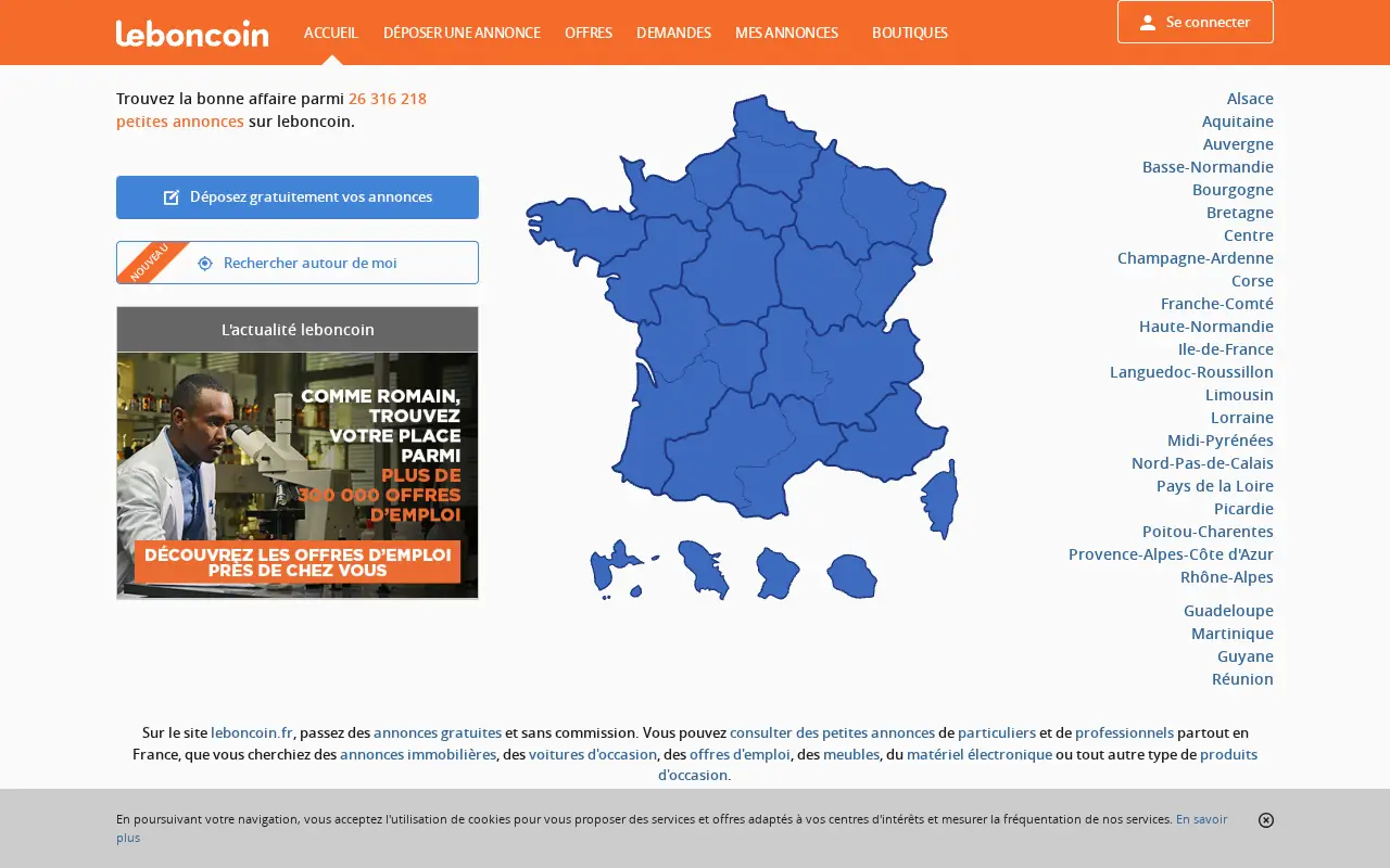 leboncoin.fr in 2016