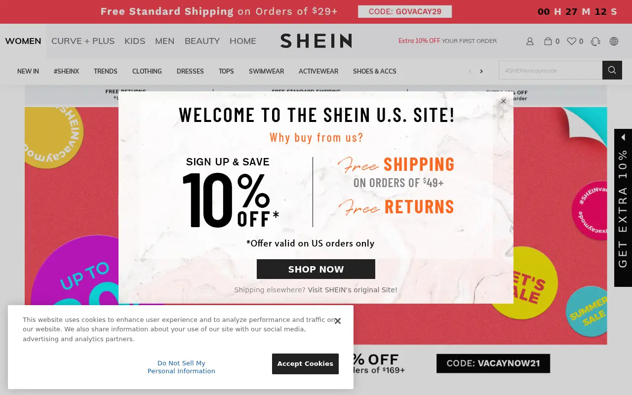 shein.com in 2021