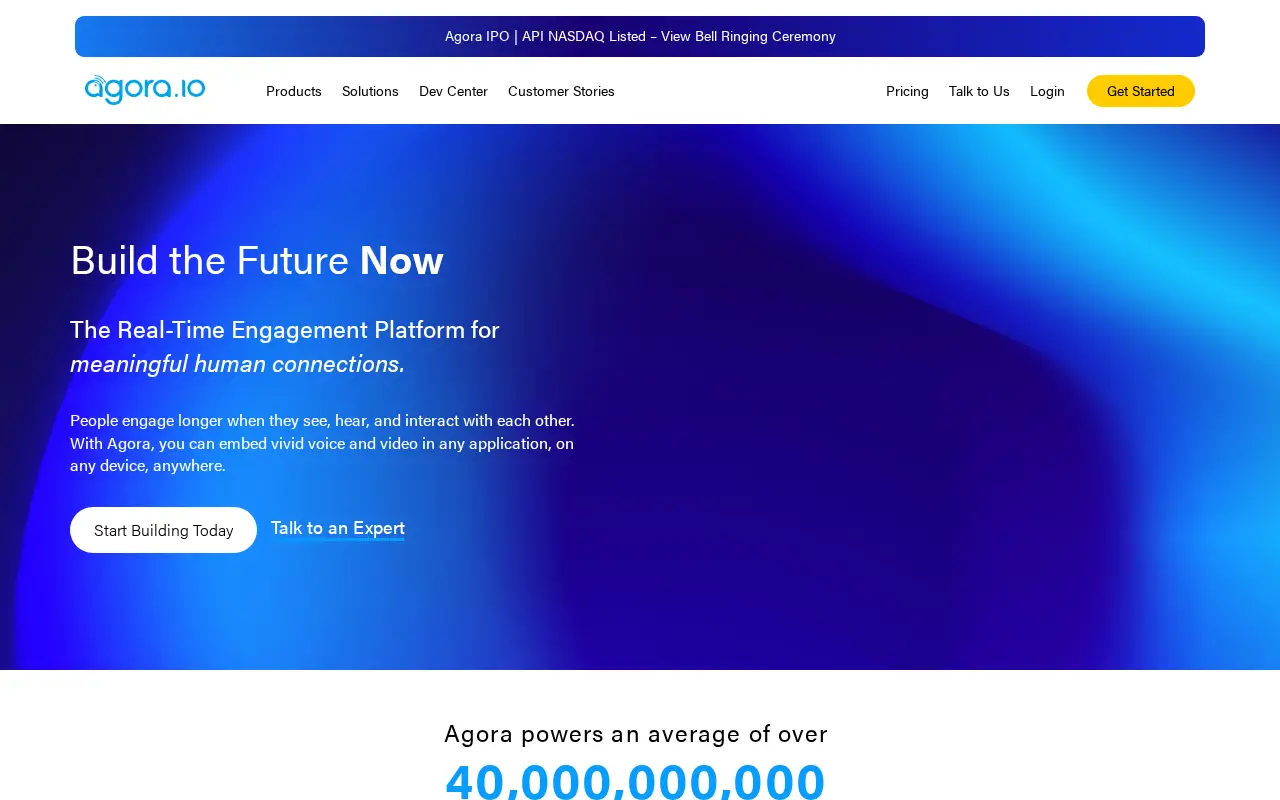 agora.io in 2020