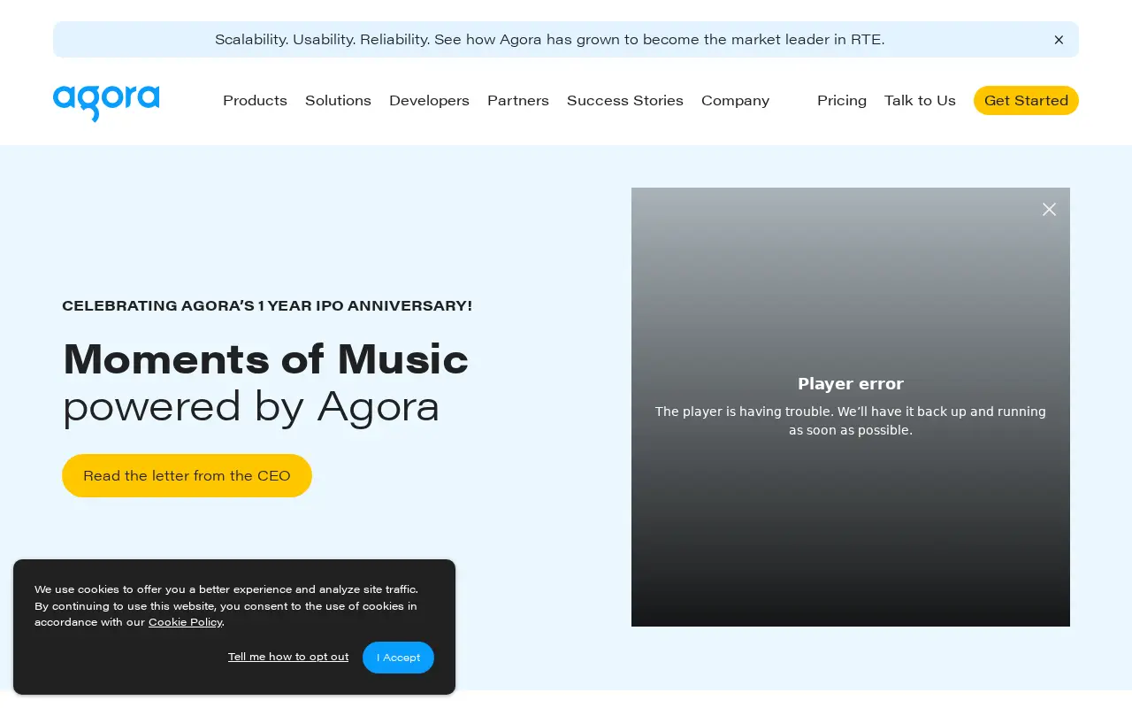 agora.io in 2021