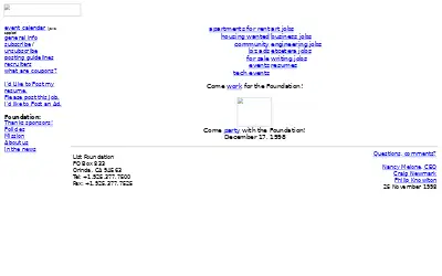 craigslist.org in 1998