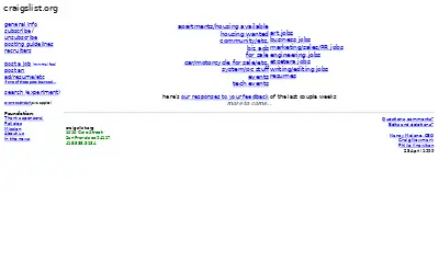craigslist.org in 1999