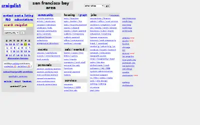 craigslist.org in 2001
