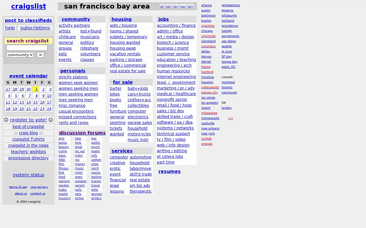 craigslist.org in 2004