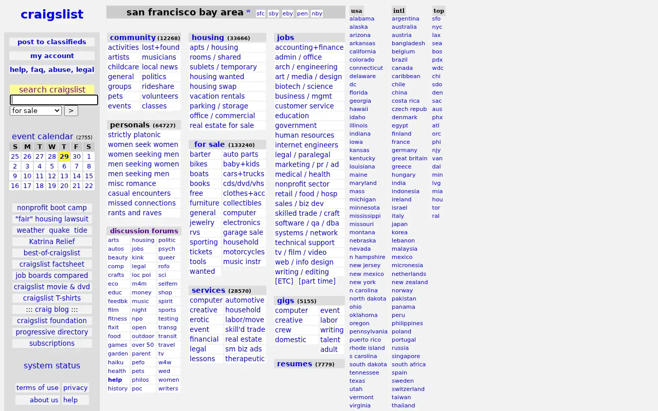 craigslist.org in 2006